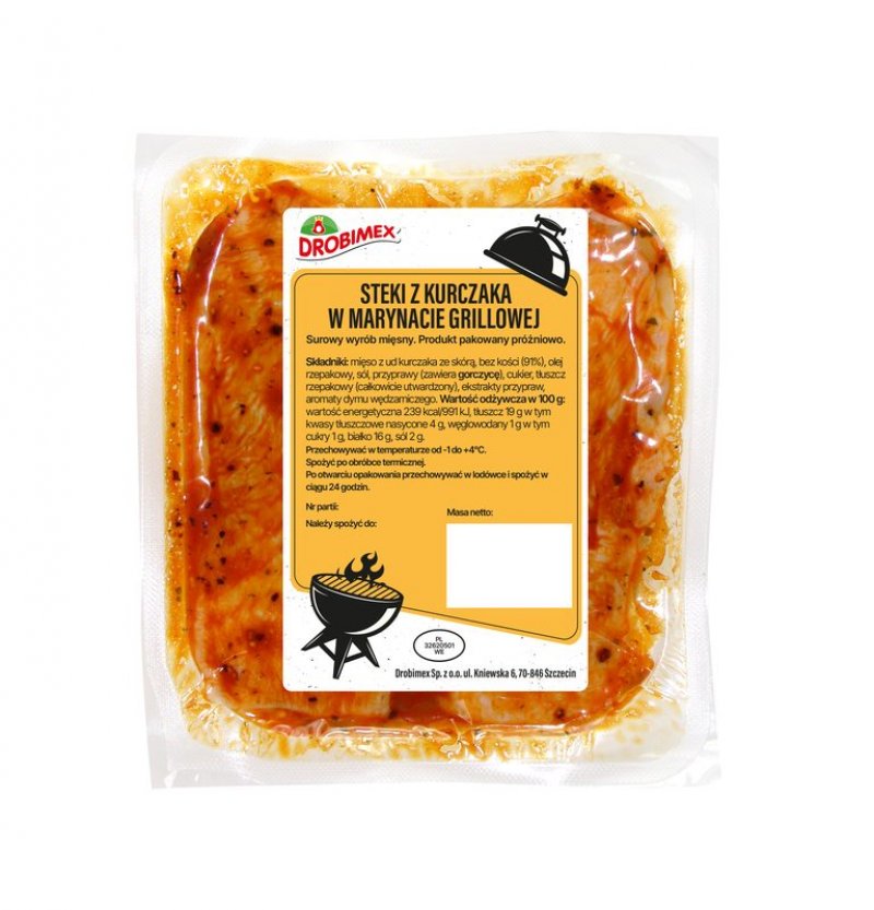 Steki z kurczaka w marynacie grillowe